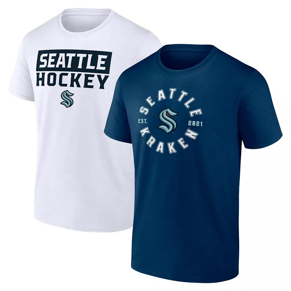 Men's Fanatics Seattle Kraken Big & Tall 2-Pack T-Shirt Set,  Product Image