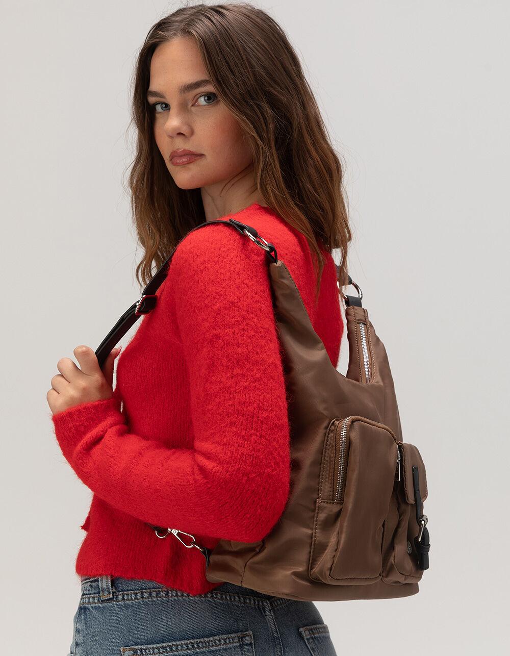 Nylon Multi Way Bag - BLK/KHAKI Product Image