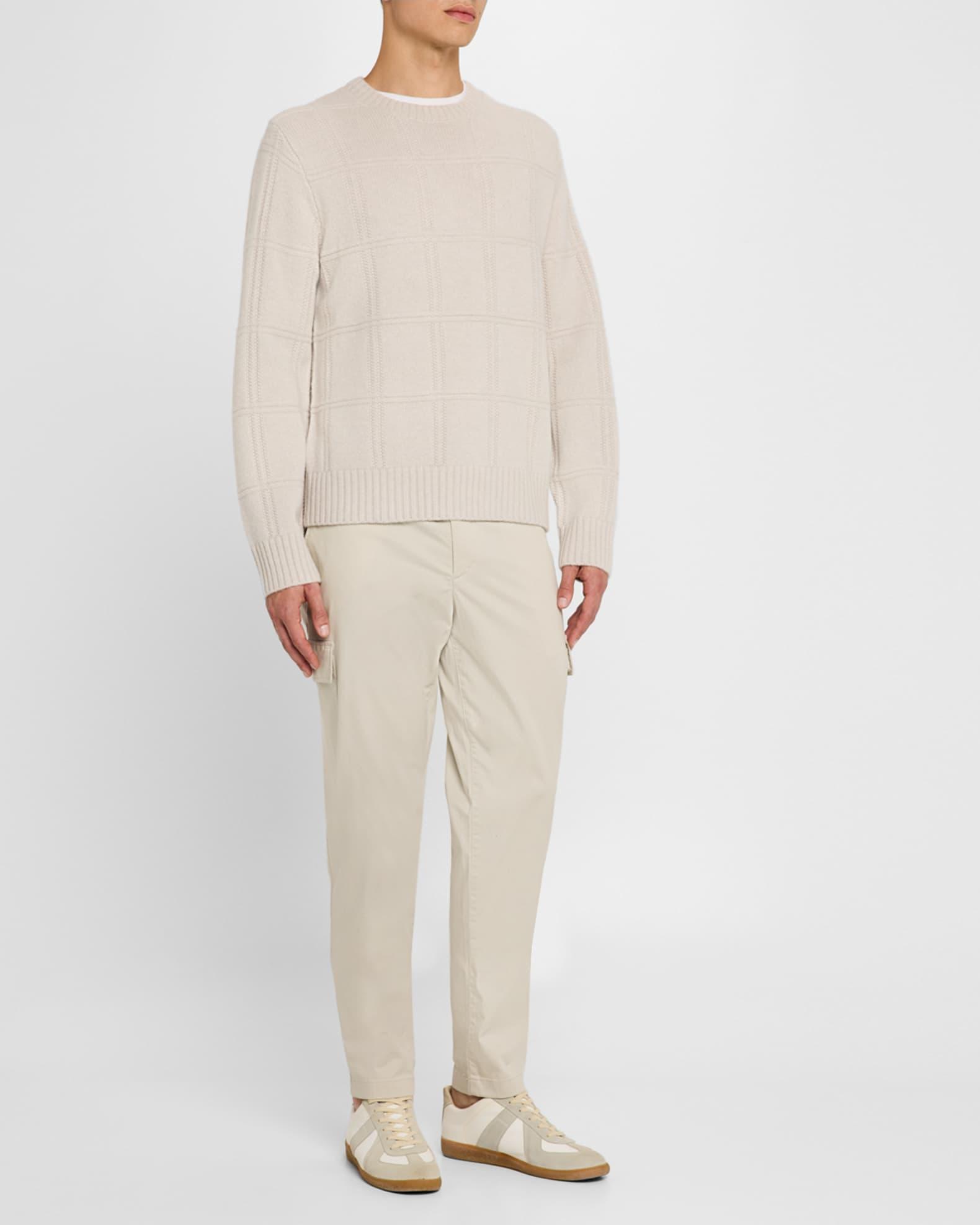 Men's Seed Stitch Windowpane Sweater Product Image