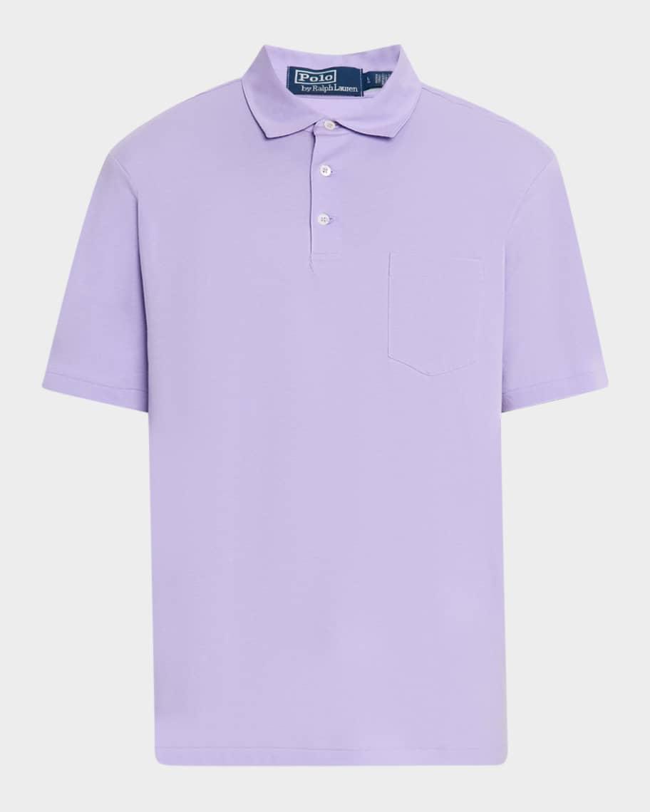 Mens Standard-Fit Lisle Polo Shirt Product Image