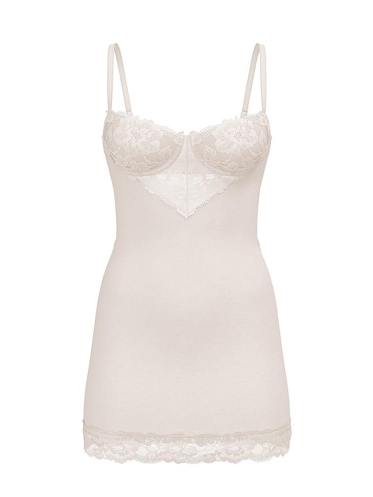 Modal & Lace Cupped Mini Slip Dress Product Image