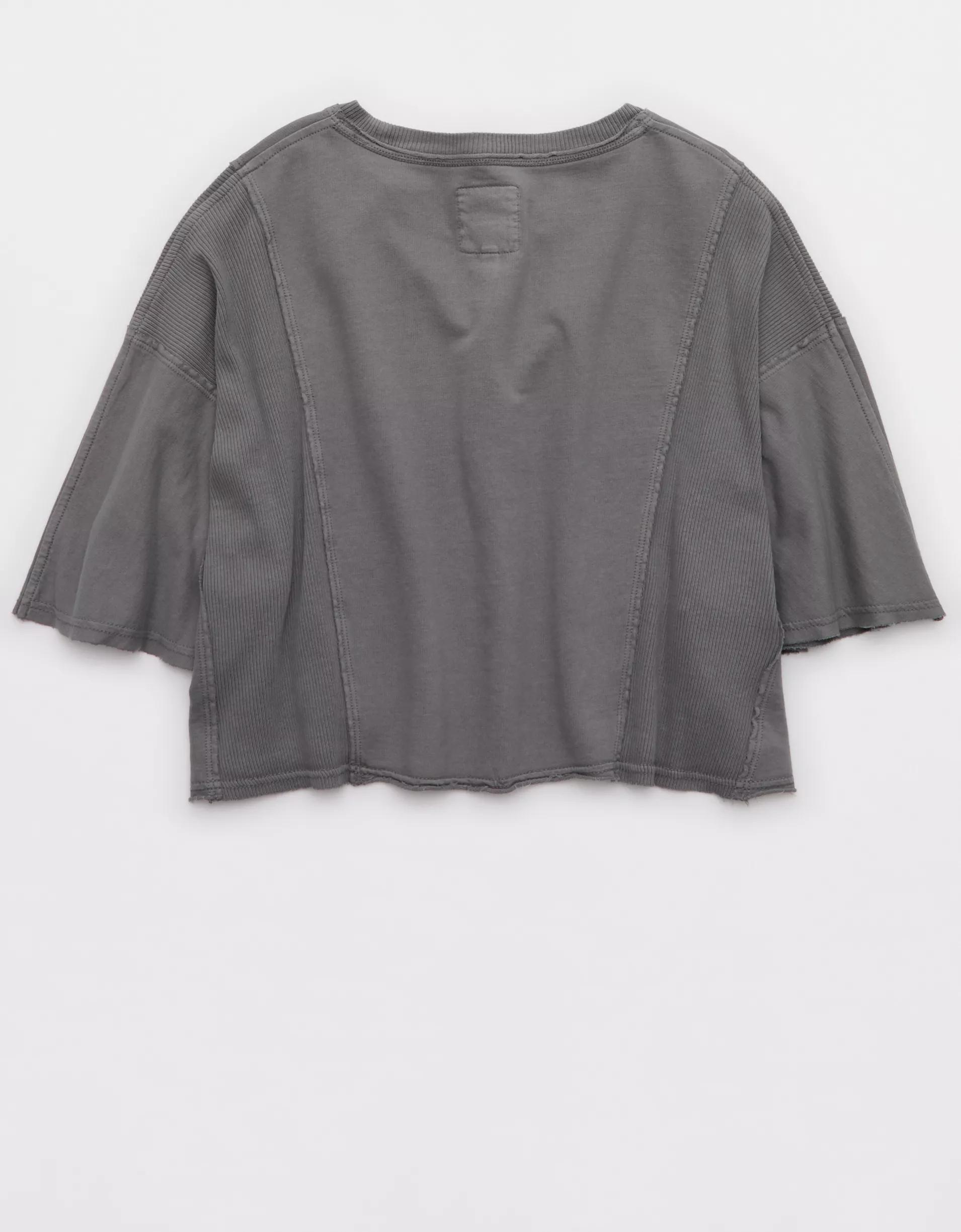 Aerie Let Loose Fleece T-Shirt Product Image