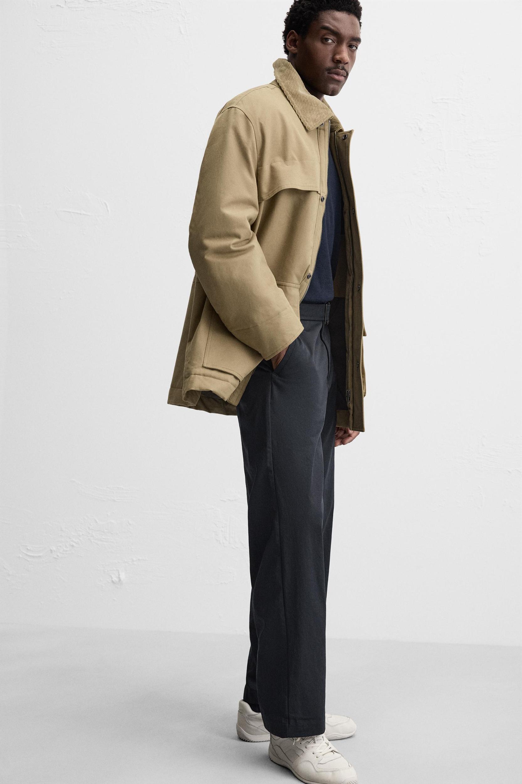 BELTED WIDE FIT PANTS Product Image