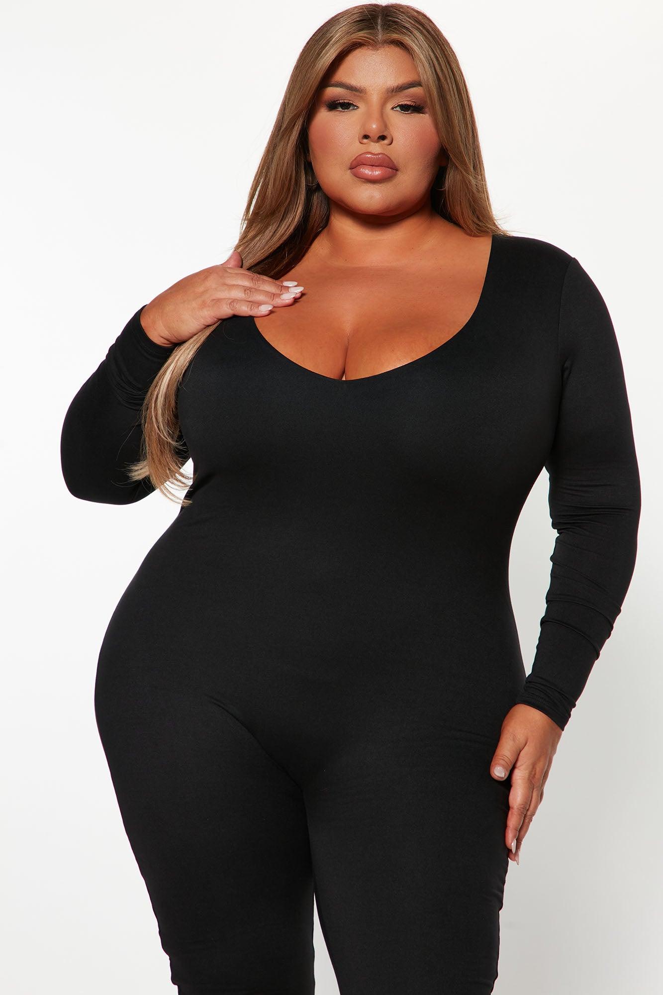 Feelin' Good Doubled Jumpsuit - Black Product Image