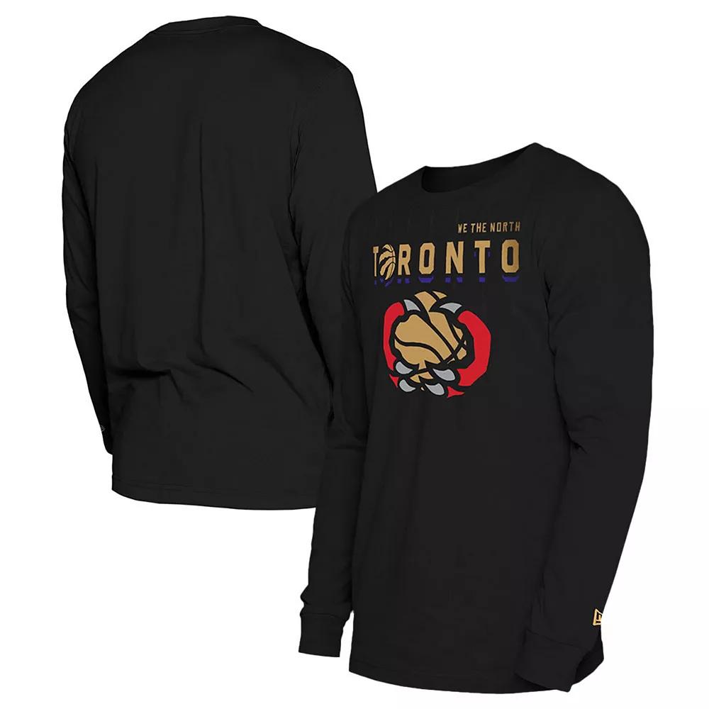 Men's New Era Black Toronto Raptors 2024/25 City Edition Long Sleeve T-Shirt,  Product Image