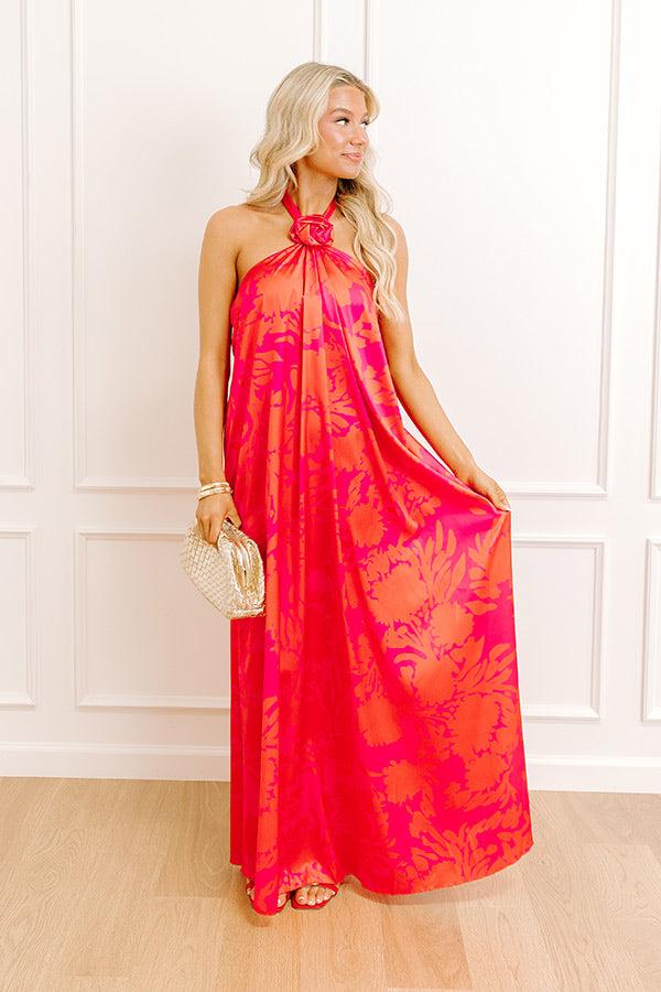 Dreamy Gaze Satin Maxi Dress Baby Product Image