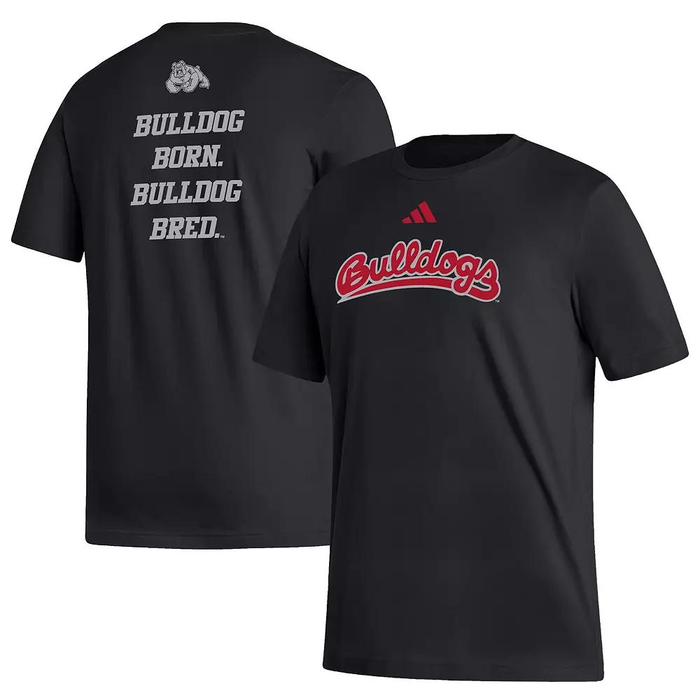 Men's adidas Black Fresno State Bulldogs Blackout T-Shirt, Size: Medium, Csf Black Product Image