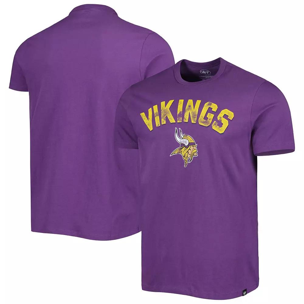 Men's '47 Purple Minnesota Vikings All Arch Franklin T-Shirt,  Product Image