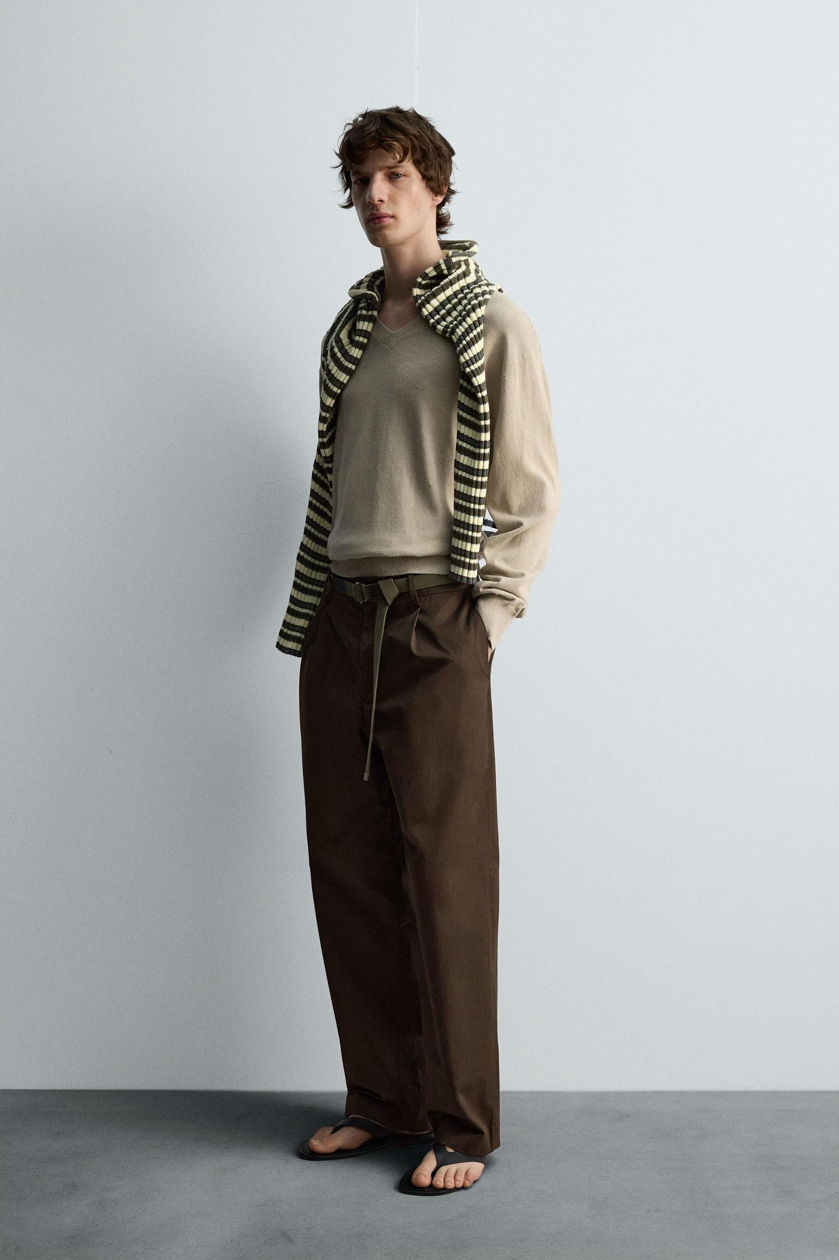 LIMITED EDITION PLEATED CHINO PANTS Product Image