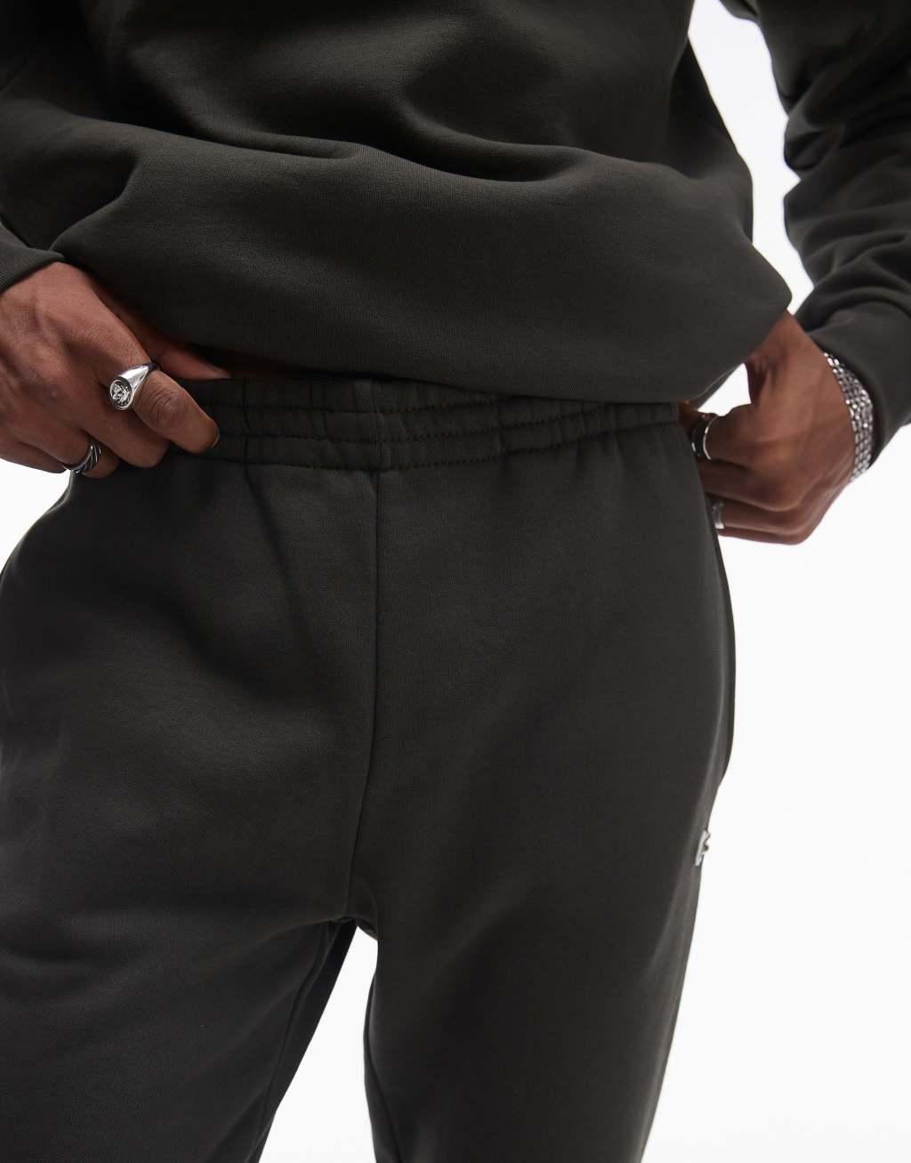 Lacoste logo slim sweatpants in kahki  Product Image