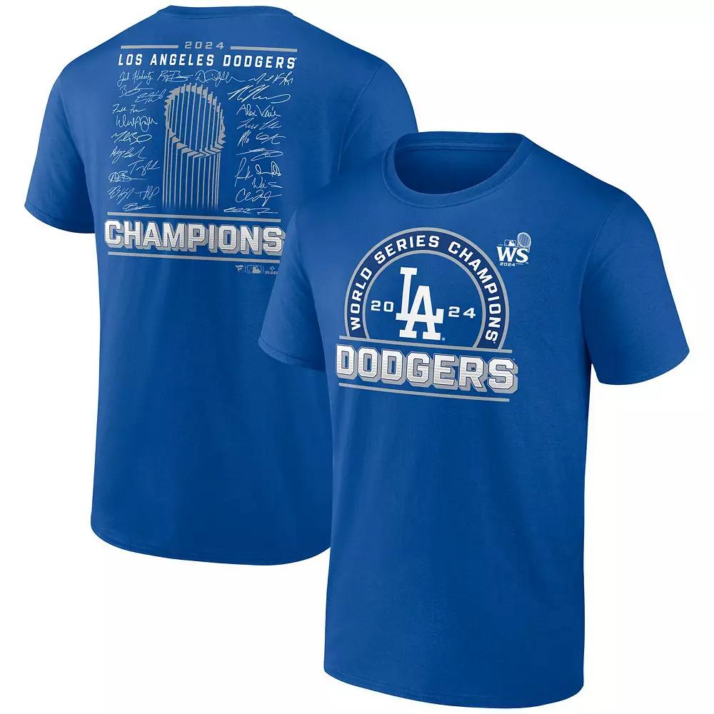 Men's Fanatics Royal Los Angeles Dodgers 2024 World Series Champions  Signature Roster T-Shirt, Size: 3XL, Blue Product Image