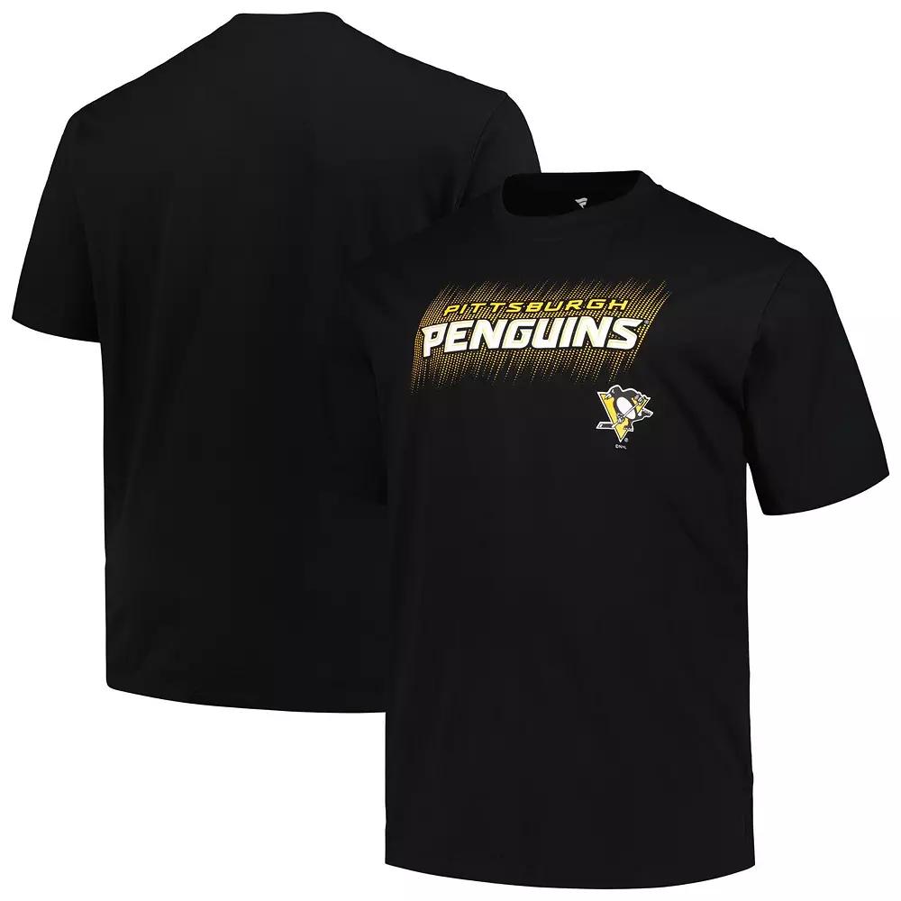 Men's Fanatics Branded Black Pittsburgh Penguins Big & Tall Wordmark T-Shirt, Size: 2XB Product Image