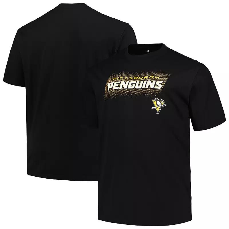 Men's Fanatics Branded Black Pittsburgh Penguins Big & Tall Wordmark T-Shirt, Size: 2XB Product Image