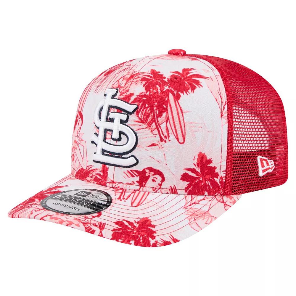 Men's New Era Red St. Louis Cardinals Hula Trucker 9SEVENTY Adjustable Hat Product Image