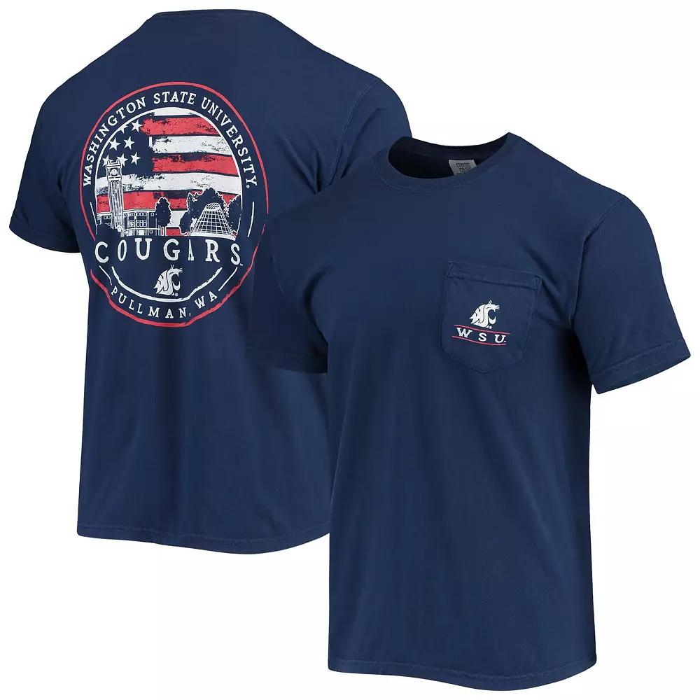 Men's Navy Washington State Cougars Campus Americana T-Shirt,  Product Image
