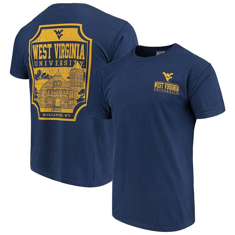 Men's Navy West Virginia Mountaineers Comfort Colors Campus Icon T-Shirt, Size: Medium, Blue Product Image