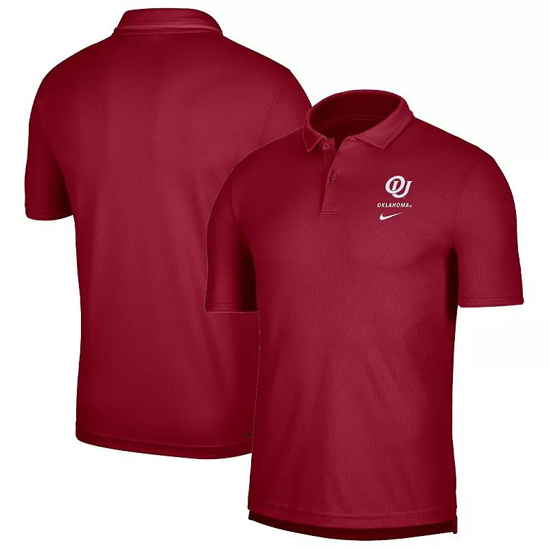 Men's Nike Crimson Oklahoma Sooners UV Performance Polo,  Product Image