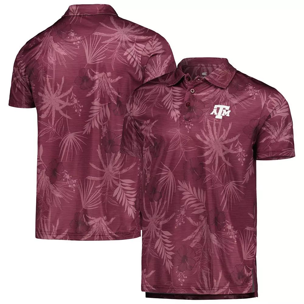 Men's Colosseum Maroon Texas A&M Aggies Palms Team Polo, Size: XXL, Red Product Image