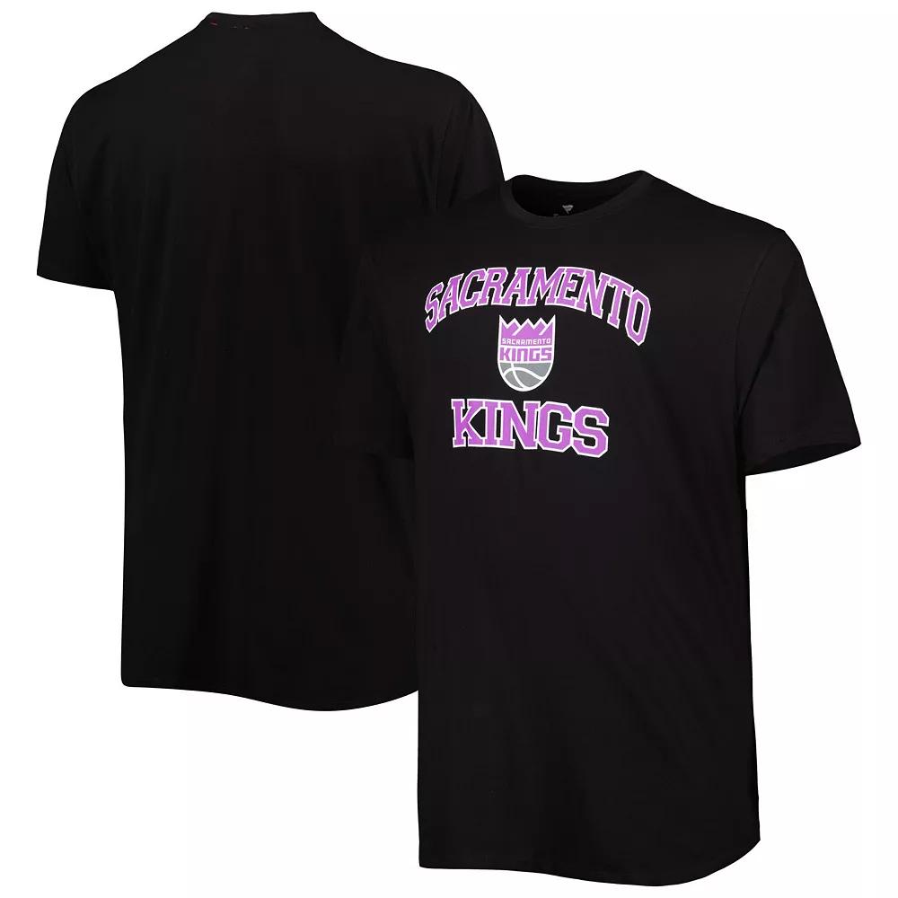 Men's Black Sacramento Kings Big & Tall Heart & Soul T-Shirt,  Product Image