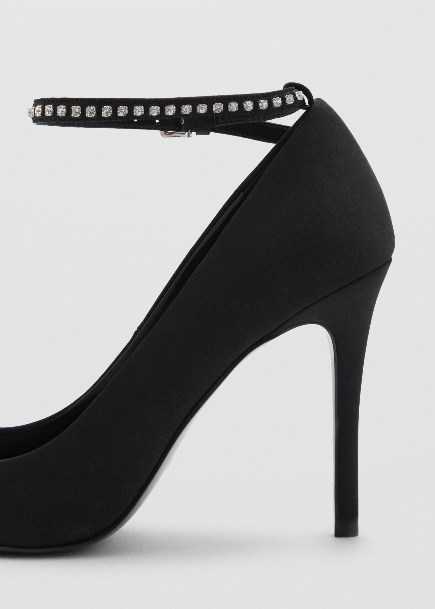 Heeled shoes with rhinestone bracelet - Women | MANGO USA Product Image