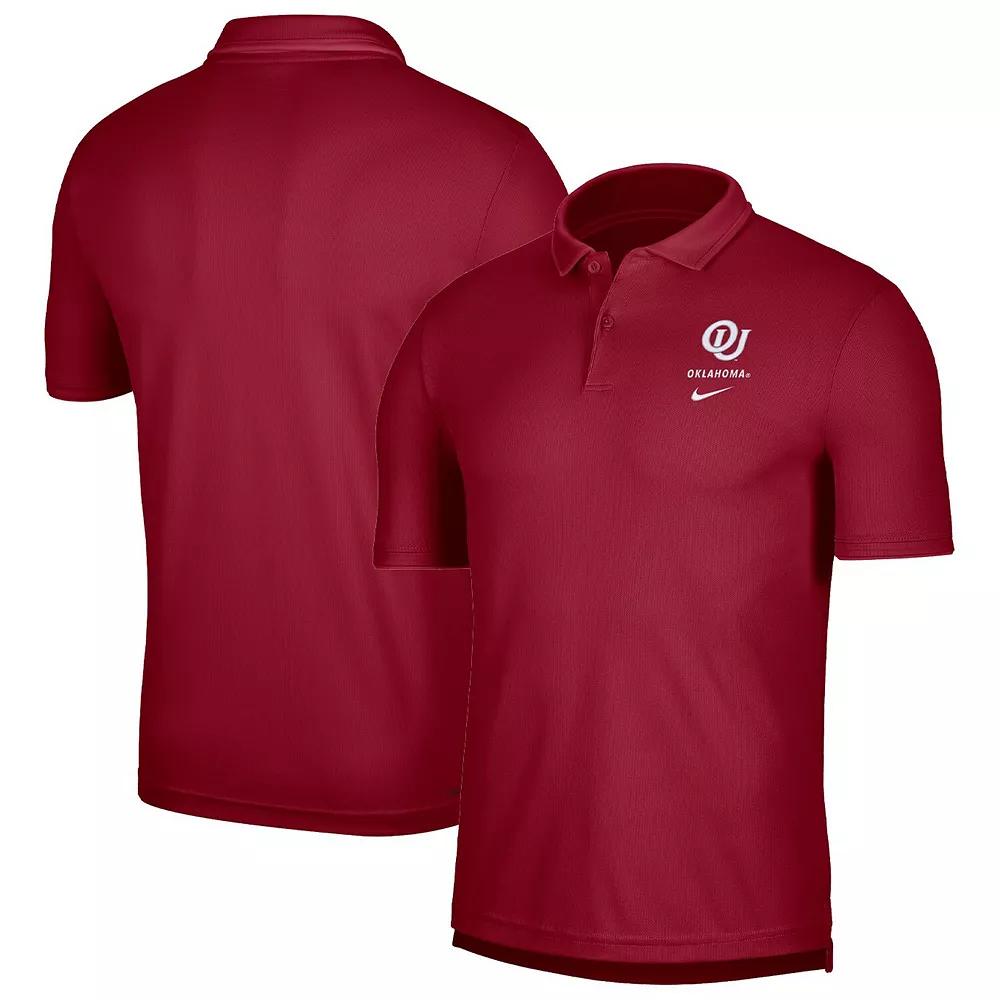 Men's Nike Crimson Oklahoma Sooners UV Performance Polo,  Product Image