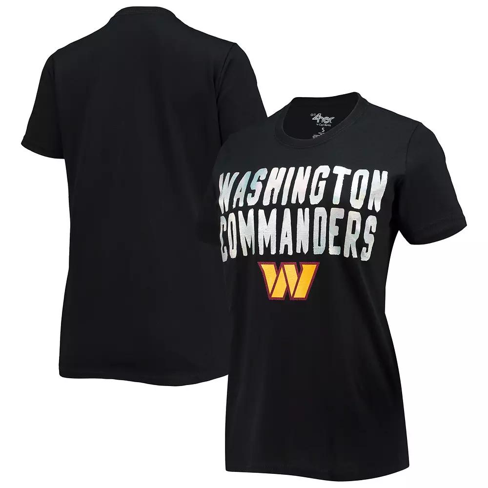 Women's G-III 4Her by Carl Banks Black Washington Commanders Endzone T-Shirt,  Product Image
