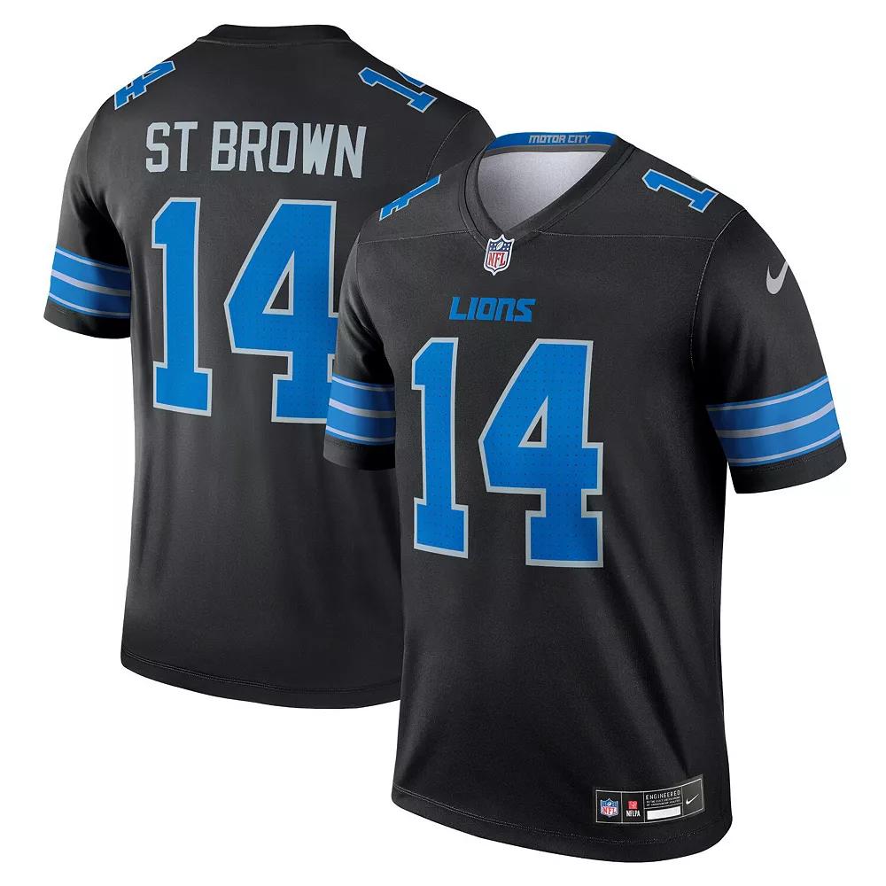 Men's Nike Amon-Ra St. Brown Black Detroit Lions Legend Jersey,  Product Image