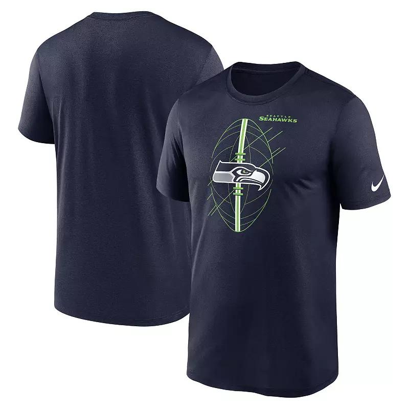 Men's Nike Heather Navy Tennessee Titans Blitz Tri-Blend T-Shirt,  Product Image