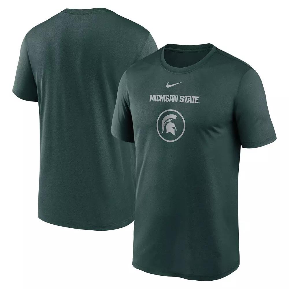 Men's Nike Green Michigan State Spartans On-Court Basketball Legend Practice Performance T-Shirt,  Product Image