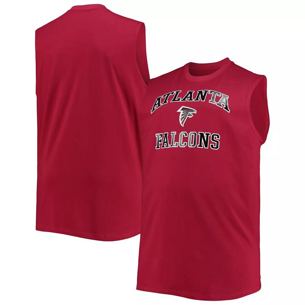Men's Red Atlanta Falcons Big & Tall Muscle Tank Top, Size: 2XB Product Image