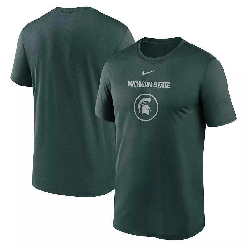 Men's Nike Green Michigan State Spartans On-Court Basketball Legend Practice Performance T-Shirt,  Product Image