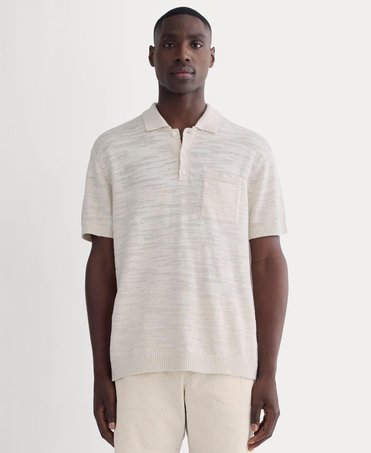 Mens Cotton Linen Polo T-Shirt by Everlane Product Image
