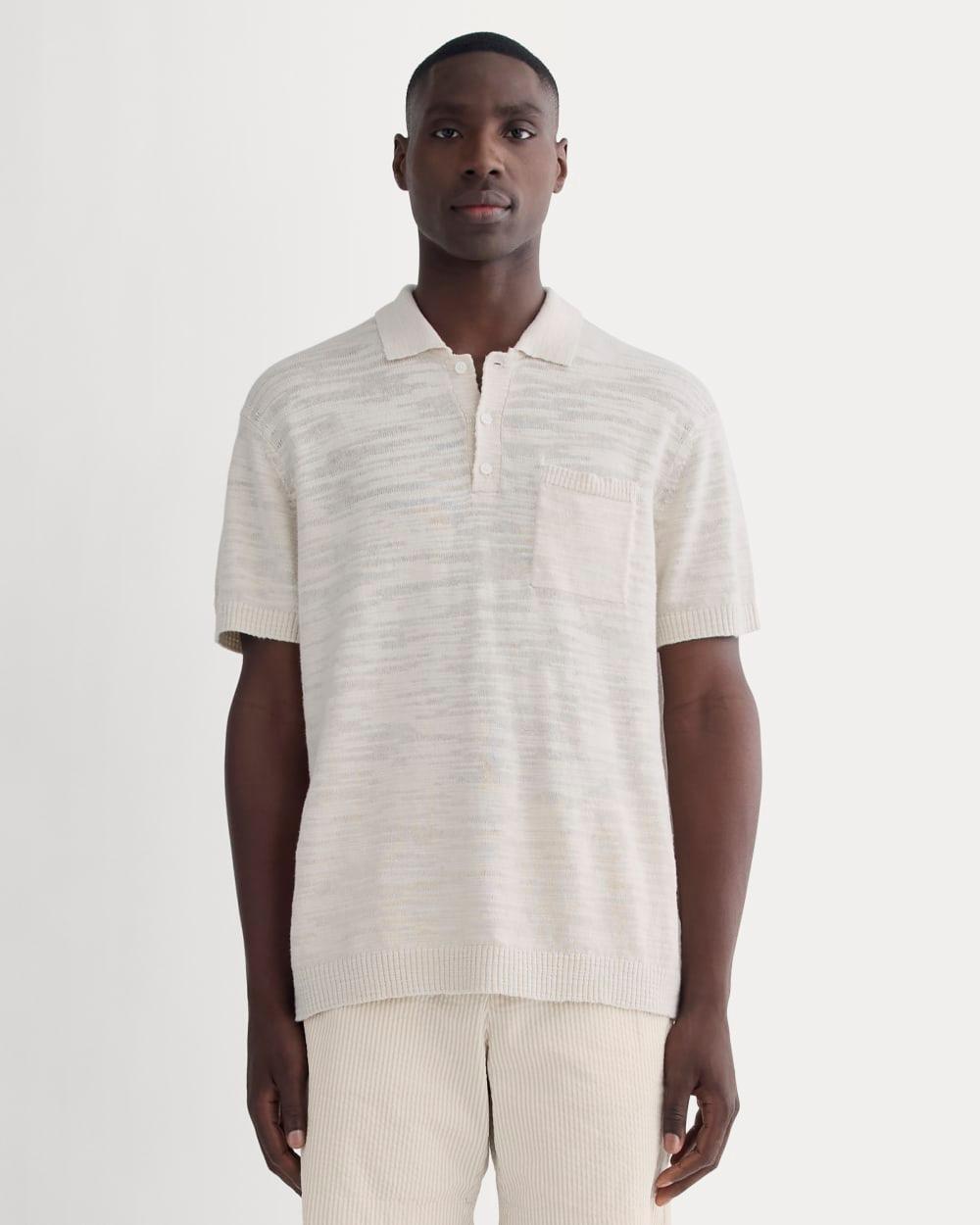 Mens Cotton Linen Polo T-Shirt by Everlane Product Image