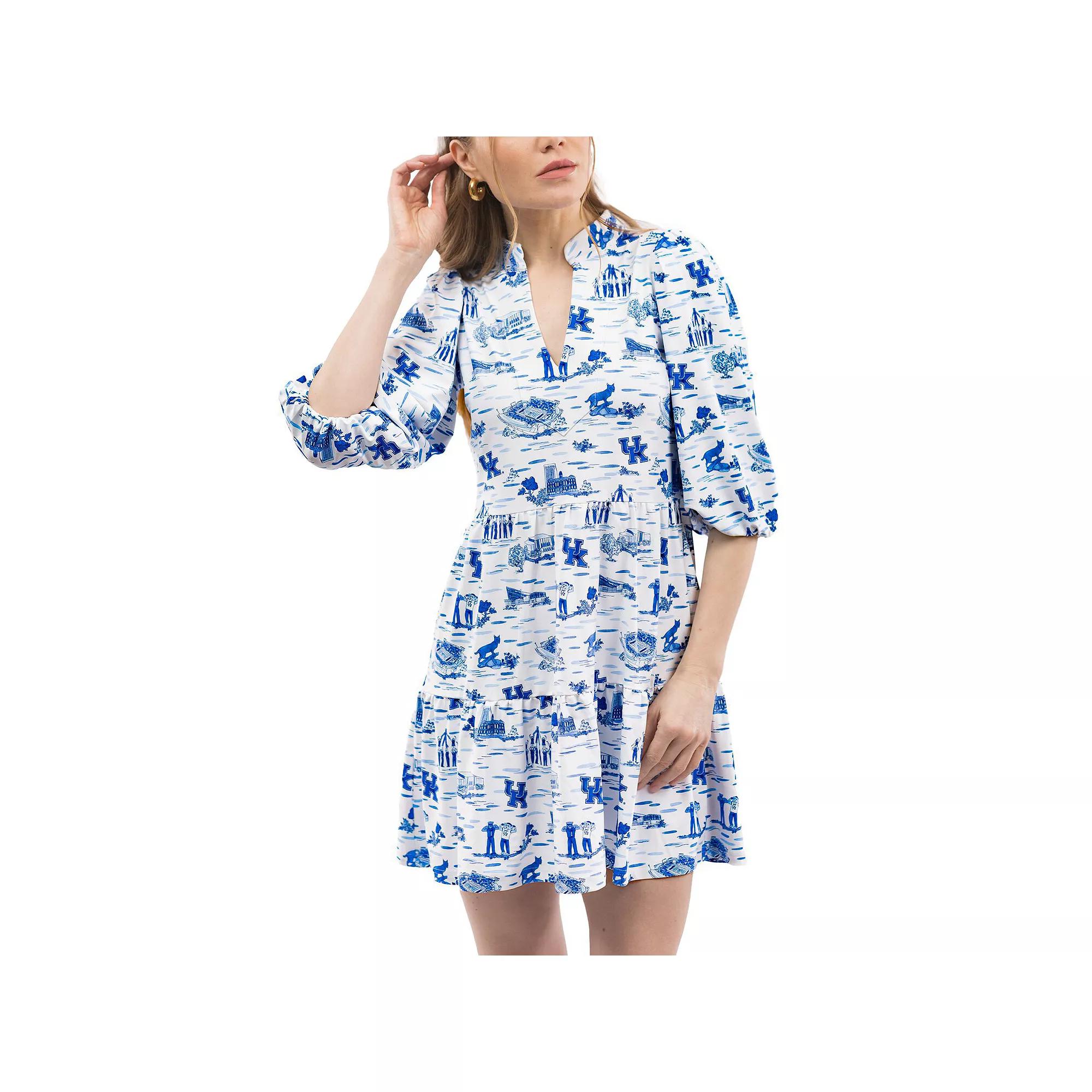 Womens Smith & Quinn Royal/White Kentucky Wildcats Tailgate Tory Dress Product Image