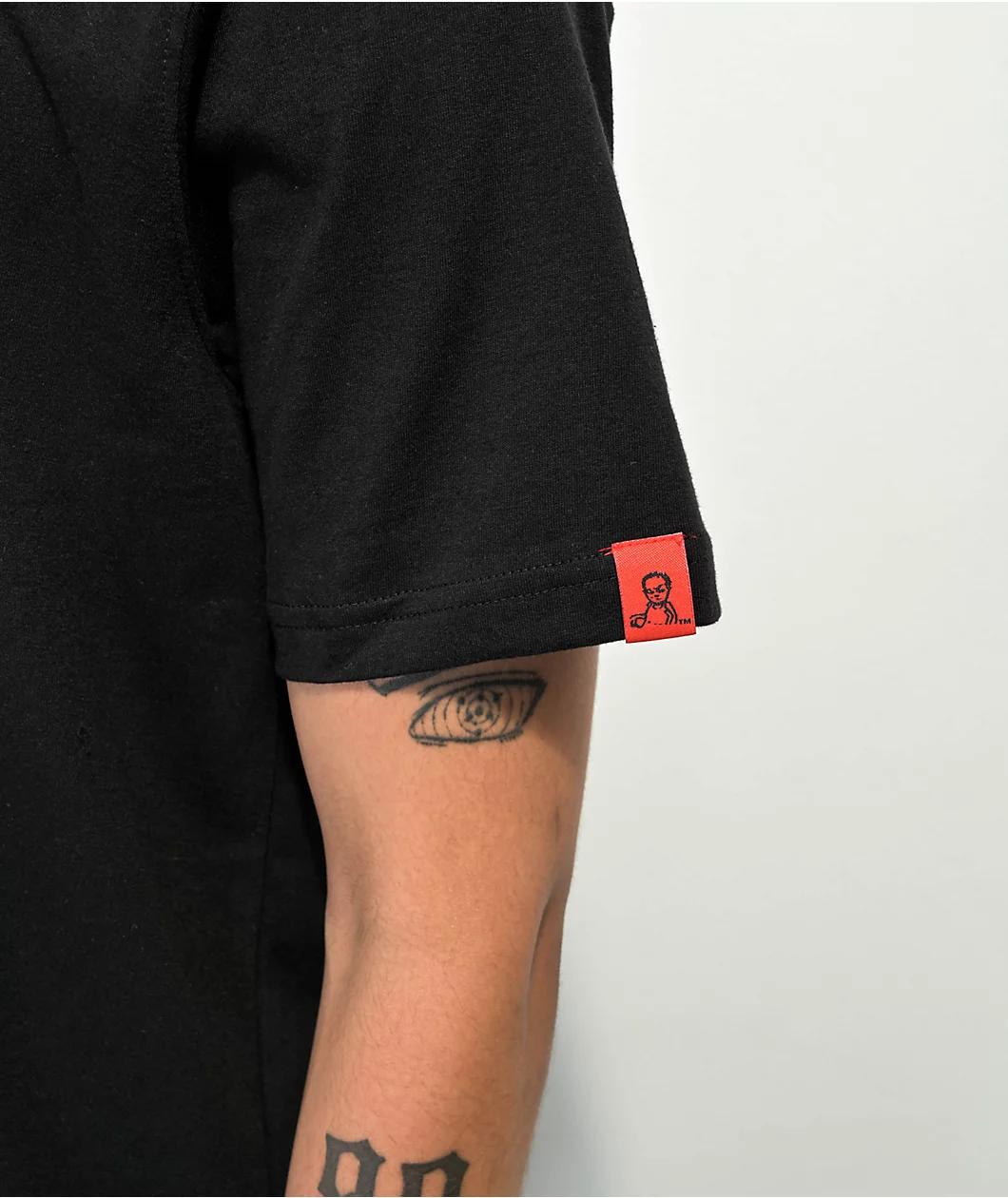 The Boondocks Wanted Riley Black T-Shirt Product Image