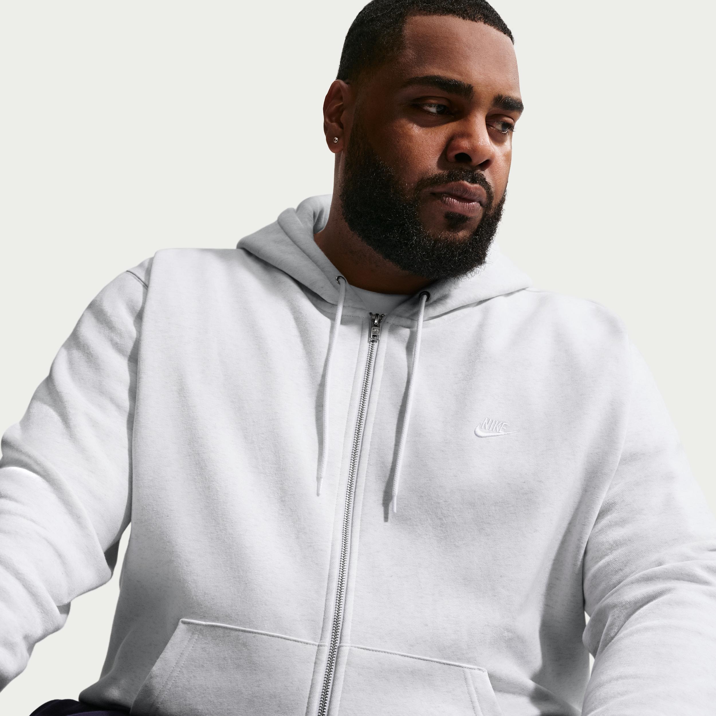 Nike Men's Club Full-Zip Fleece Hoodie Product Image