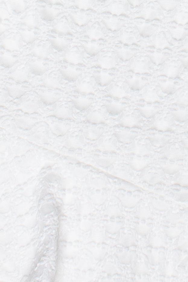 Strapless Split Hem Lace Mini Dress Product Image