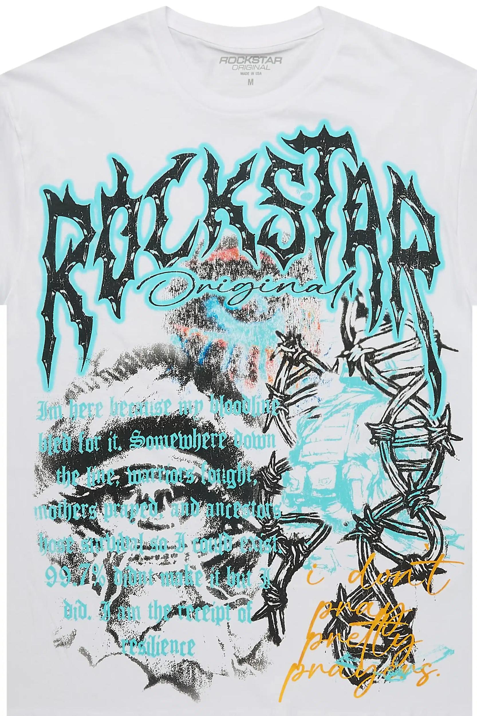 Terrina White Graphic Short Sleeve Tee Female Product Image