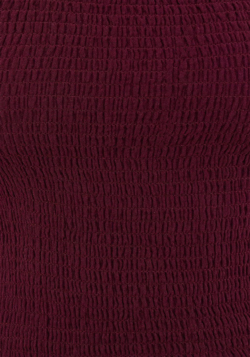 Midsommar Cotton Asymmetric Shirred Top Product Image