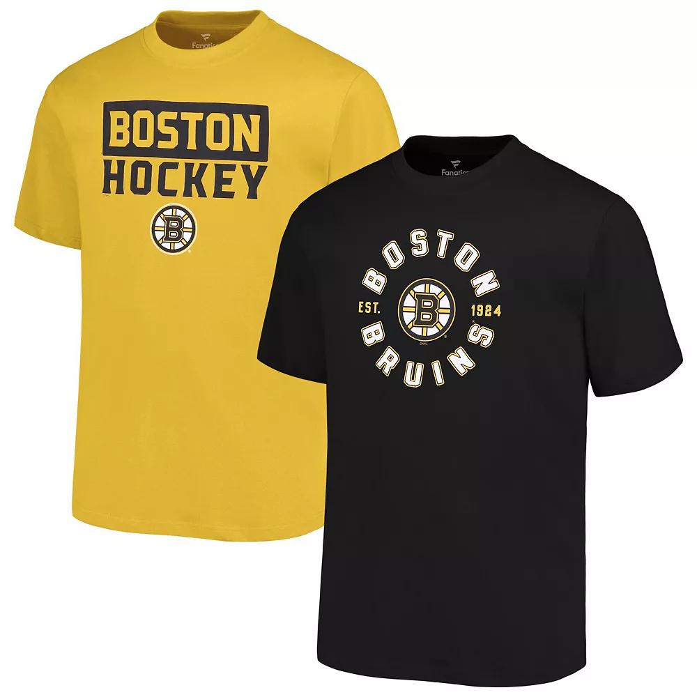 Men's Fanatics Boston Bruins Big & Tall 2-Pack T-Shirt Set,  Product Image