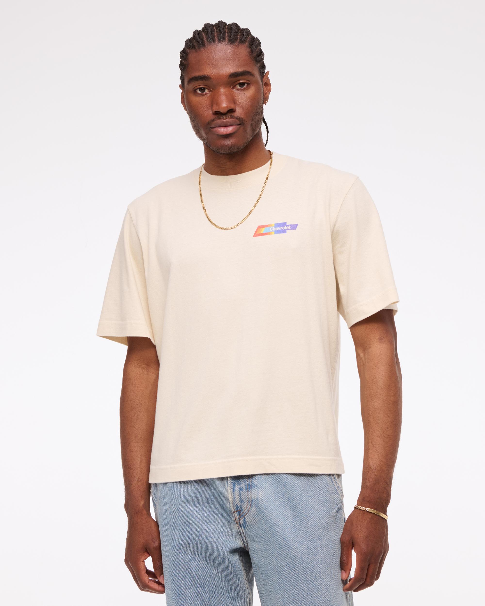 Chevrolet Vintage-Inspired Cropped Graphic Tee Product Image
