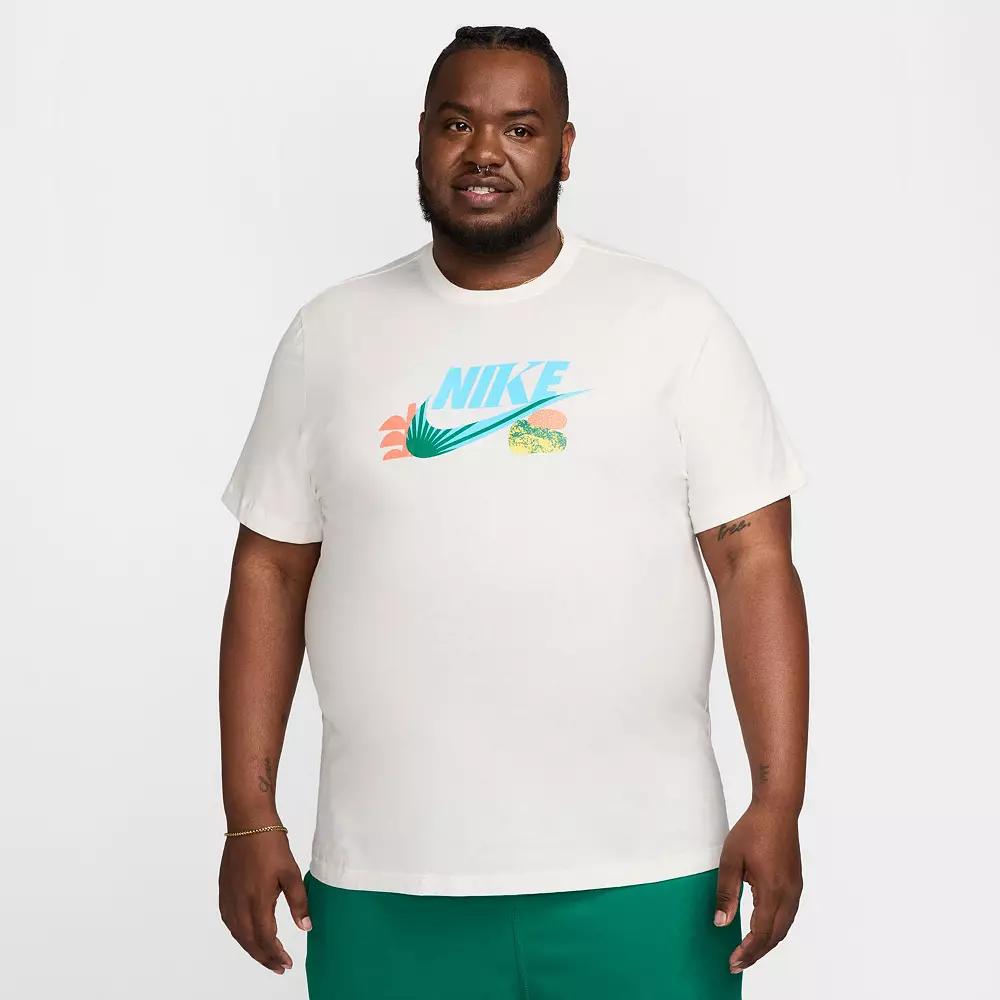 Nike Mens Nike NSW Open 2 LBR T-Shirt - Mens White/Multi Product Image