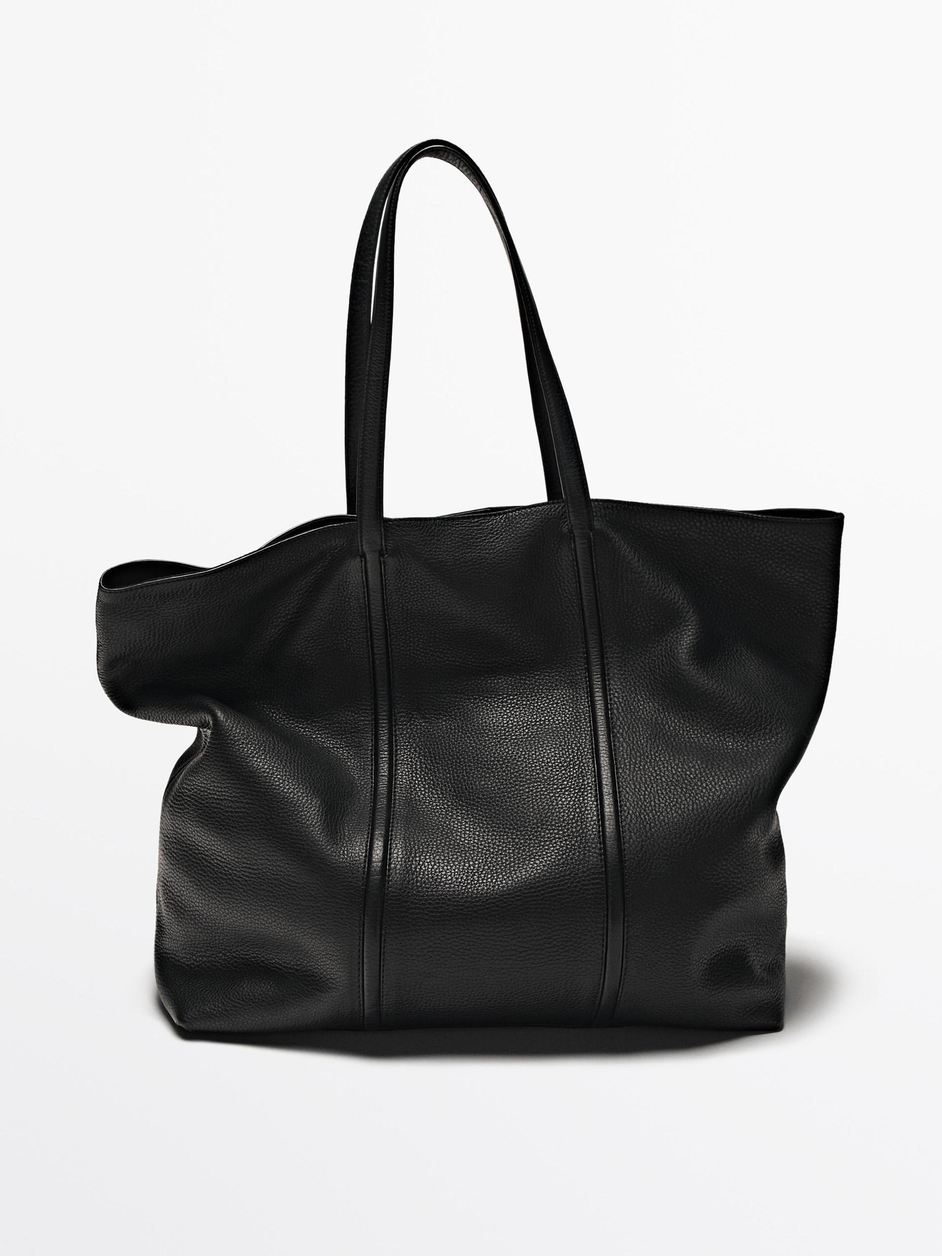Nappa leather tote bag Product Image
