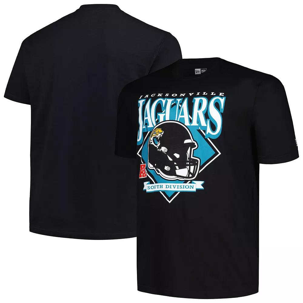 Men's New Era Black Jacksonville Jaguars Big & Tall Helmet T-Shirt,  Product Image