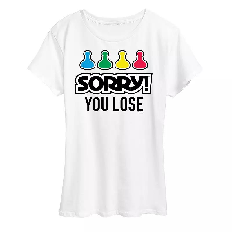 Women's Sorry You Lose Tee Graphic Tee by Hasbro,  Product Image