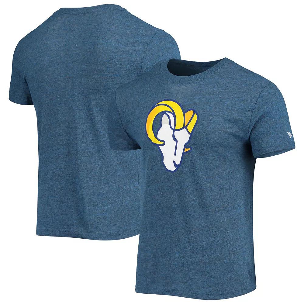 Men's New Era Heathered Royal Los Angeles Rams Alternative Logo Tri-Blend T-Shirt, Size: 2XL, Blue Product Image