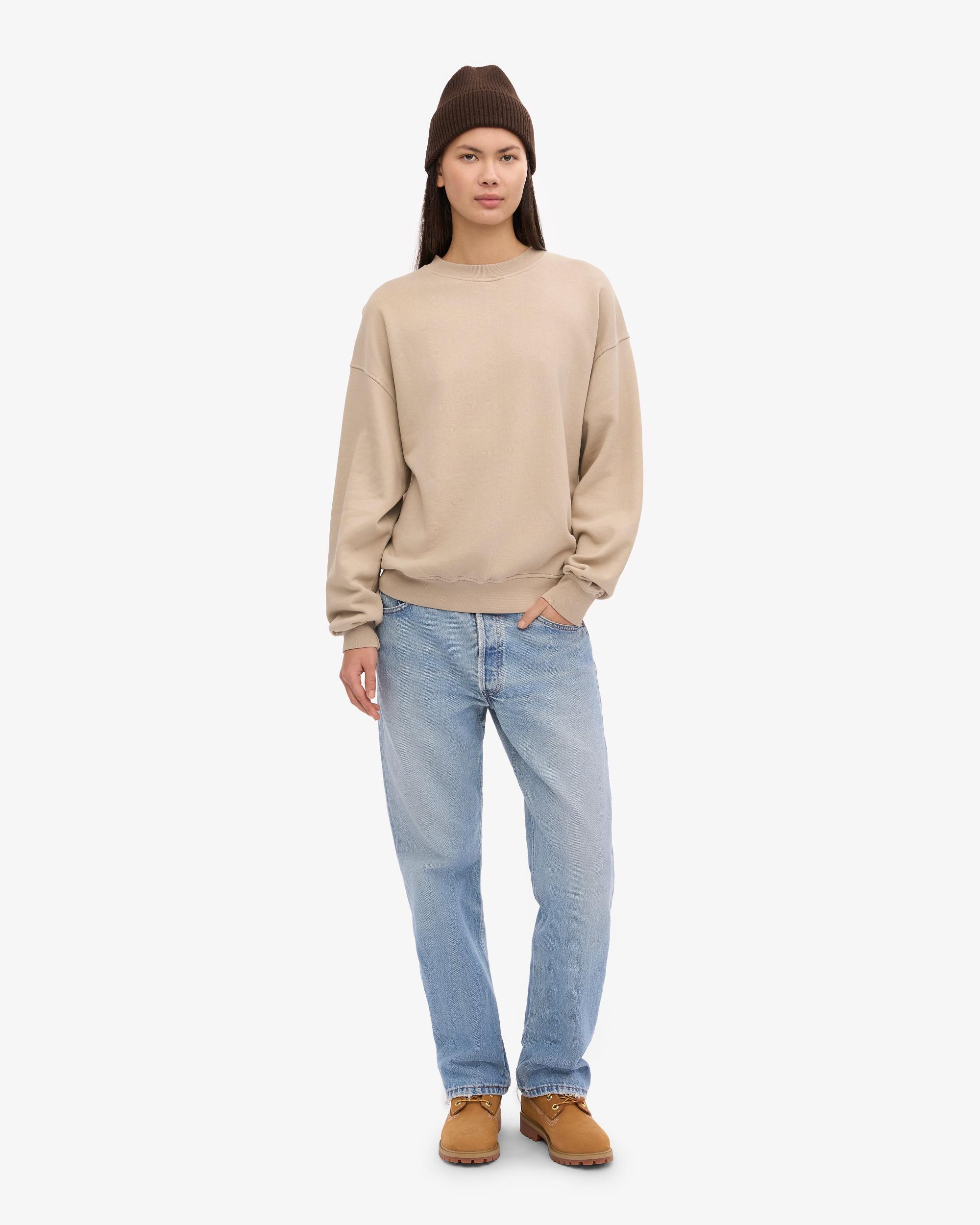 Organic Oversized Crew - Oyster Grey Product Image