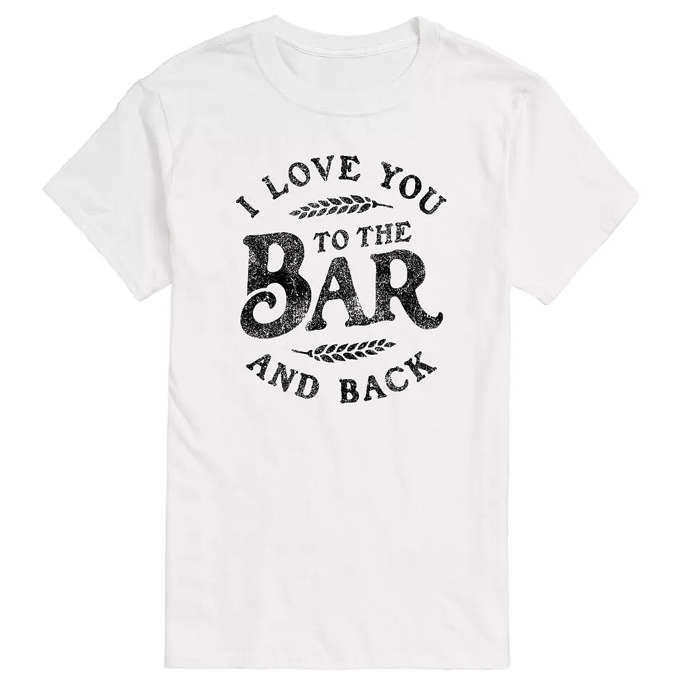 Big & Tall I Love You To The Bar and Back Graphic Tee, Men's,  Product Image