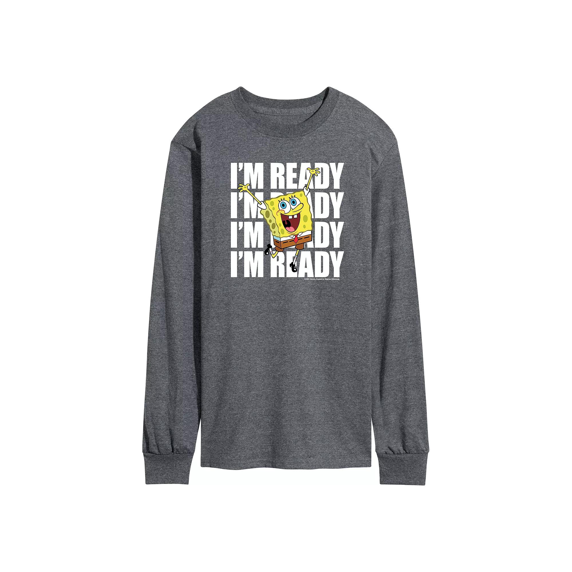 Men's SpongeBob SquarePants Im Ready Tee,  Product Image