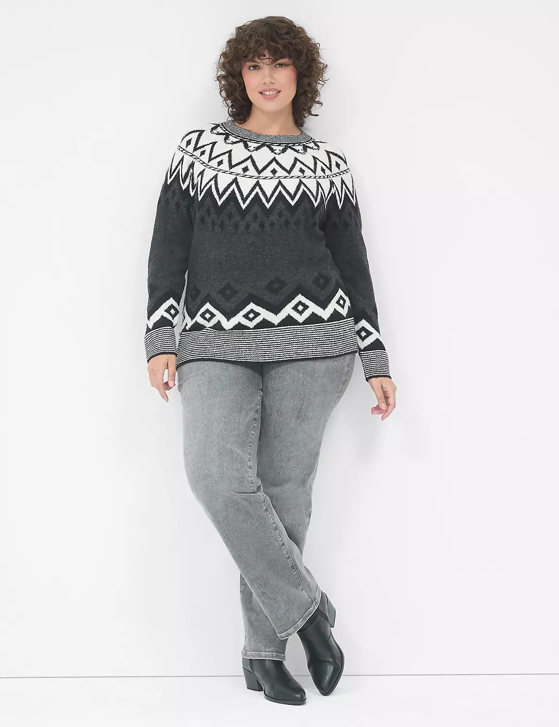 Fair Isle Crew-Neck Sweater Product Image